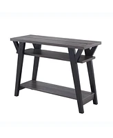 Simplie Fun Console Distressed Grey Black