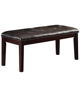 Simplie Fun Transitional Dining Bench in Espresso Finish