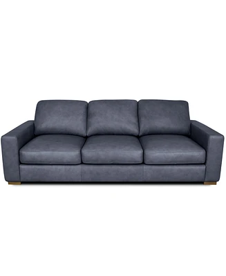 Rutherford Home Matera 96" Leather over 3 Sofa