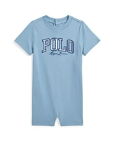 Polo Ralph Lauren Baby Striped-Logo Cotton Jersey Shortall