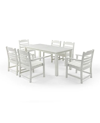 Simplie Fun Hips 7 Piece Patio Furniture Set White