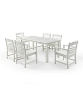 Simplie Fun Hips 7 Piece Patio Furniture Set White