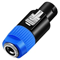 5 Core Speakon Adapter High Quality Audio Jack Male Audio Pin Professional Speaker Adapter Connector Spkn M-1/4 Adp F 1PC