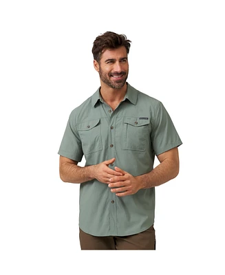 Free Country Men's Expedition Nylon Rip-Stop Short Sleeve Shirt
