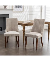 Streamdale Furniture Premium Upholstered Dining Chairs with High Back Support for Enhanced Comfort