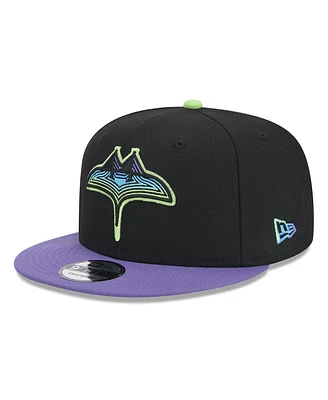 New Era Men's Black Tampa Bay Rays 2024 City Connect 9FIFTY Snapback Hat