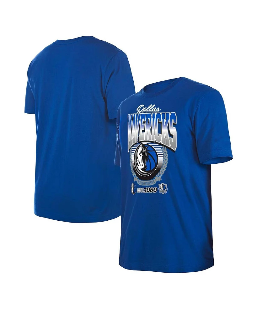 New Era Men's and Women's Blue Dallas Mavericks Summer Classics T-Shirt