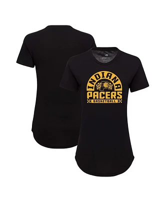 Sportiqe Women's Black Indiana Pacers Phoebe Super Soft Tri-Blend T-Shirt