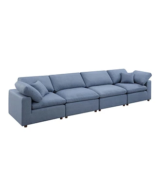 Simplie Fun Modern Modular Sectional Sofa Set, Design Sofa, Blue