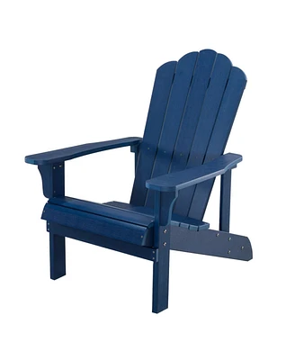 Simplie Fun Plastic Wood Adirondack Chair: Outdoor Use, Weather Resistant