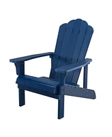 Streamdale Furniture Blue Weather-Resistant Adirondack Chair for Outdoor Use