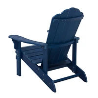 Streamdale Furniture Blue Weather-Resistant Adirondack Chair for Outdoor Use