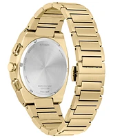 Citizen Eco-Drive Men's Chronograph Modern Axiom Gold-Tone Stainless Steel Bracelet Watch 43mm - Gold