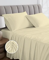 Aireolux 1000 Thread Count Egyptian Cotton Sateen 4 Pc Sheet Set Full