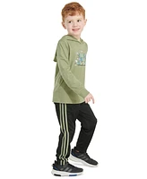 adidas Little & Toddler Boys Graphic Hooded T-Shirt Pants, 2 Piece Set