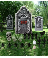 Northlight 24-Piece Tombstone Set Outdoor Halloween Decoration