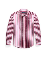 Polo Ralph Lauren Big Boys Striped Cotton Poplin Shirt