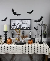 Northlight 23.5" Happy Halloween Spider Web Wall Sign