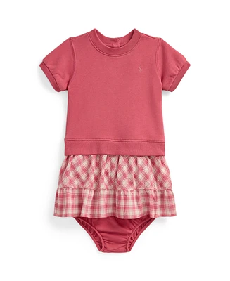 Polo Ralph Lauren Baby Girls Gingham Terry Sweatshirt Dress