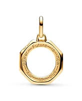 Pandora 14K Gold-Plated Rainbow medallion Charm