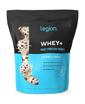 Legion Athletics Whey+ Natural Whey Protein Powder - 5 pounds