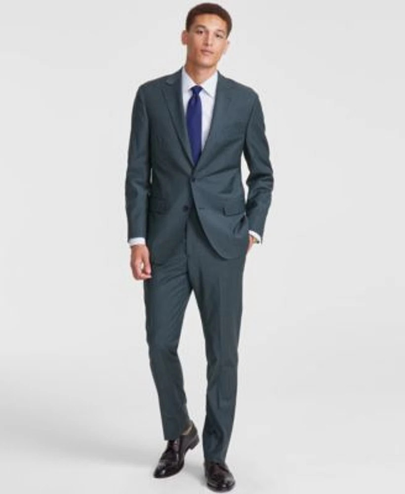 B By Brooks Brothers Mens Classic Fit Wool Blend Suit