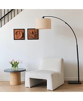 Brightech Logan 76" Led Contemporary Arc Floor Lamp with Marble Base