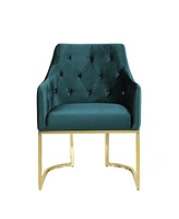 Streamdale Furniture Opulent Jewel-Toned Armchair with Gold Accents