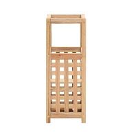vidaXL Umbrella Stand Solid Walnut Wood 7.1"x7.1"x19.7"