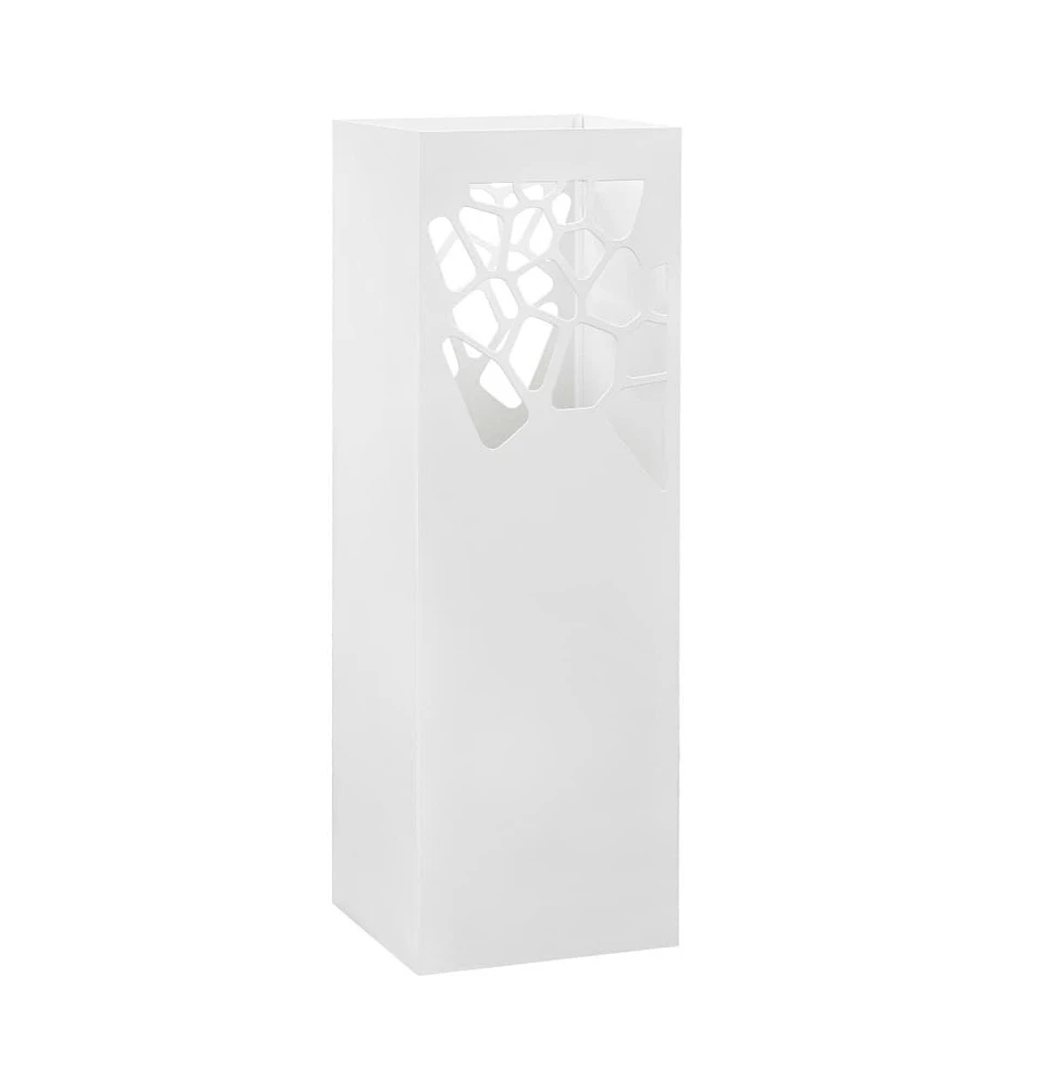 vidaXL Umbrella Stand Stones Steel White