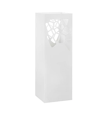 vidaXL Umbrella Stand Stones Steel White