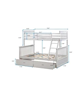 Streamdale Furniture Twin Over Full Stairway Bunk Bed