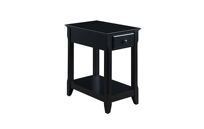 Simplie Fun Bertie Accent Table, Black Finish