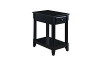 Simplie Fun Bertie Accent Table, Black Finish