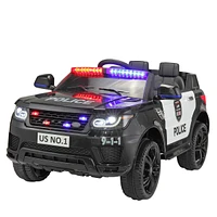 Streamdale Furniture 12V Police Car for Kids with Remote Control