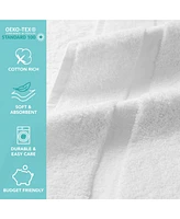 Arkwright Home Admiral Bath Towels (12 Pack), 24x54 in., Cotton Poly Blend, White