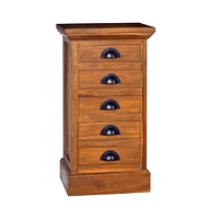 vidaXL 5-Drawer Cabinet 13.8"x11.8"x23.6" Solid Teak Wood