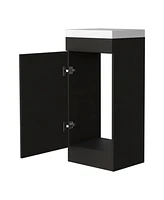 Simplie Fun Redmond Rectangle Bathroom Vanity Black Wengue