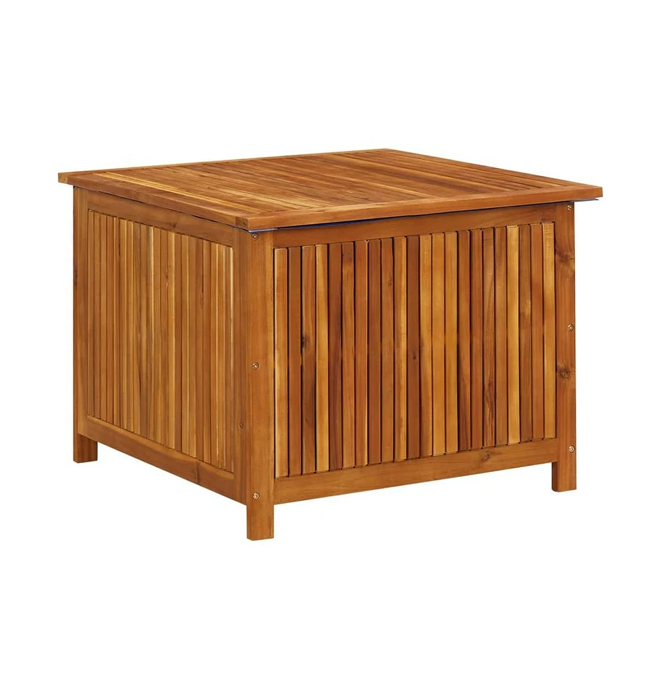 vidaXL Patio Storage Box 29.5"x29.5"x22.8" Solid Acacia Wood