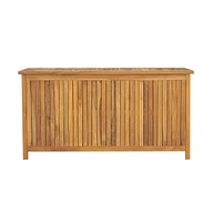 vidaXL Patio Box 44.9"x19.7"x22.8" Solid Wood Teak