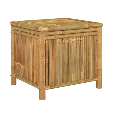 vidaXL Patio Storage Box 23.6"x20.5"x21.7" Bamboo