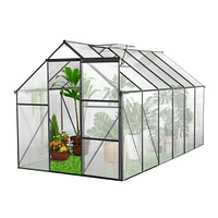 All-Season Heavy Duty 6x12 Ft Greenhouse With Aluminum Base