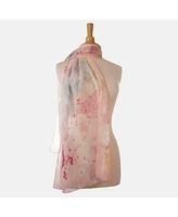 Elizabetta Meadow - Long Sheer Silk Scarf for Women