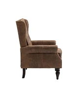 Simplie Fun Wood Frame Armchair, Modern Accent Chair Lounge Chair For Living Room