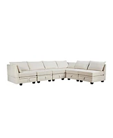 Streamdale Furniture Convertible U-Shape Sectional Sofa with Storage Seat