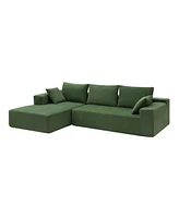 Simplie Fun 109x68" L-Shape Modular Sectional Sofa Set