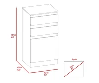 Kamelot Dresser With Jewelry Box, Single Door Cabinet, Mirror, Two Drawers