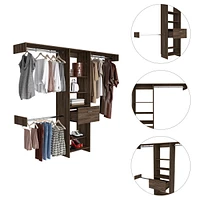 Streamdale Furniture Calveston 1-Drawer 4-Shelf Closet System