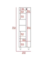 Halifax 2-Door Rectangle Closet Pantry