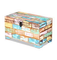 vidaXL Storage Chest Solid Reclaimed Wood